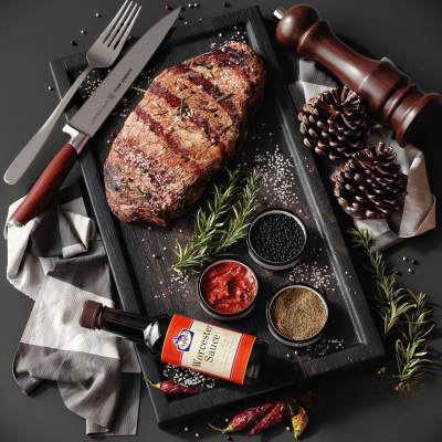 西餐 牛排牛肉 刀叉 食物摆件